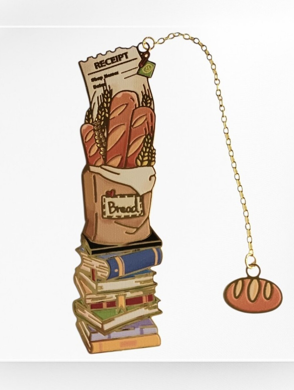 Bookmark Baguette & Kraft Paper Bag
